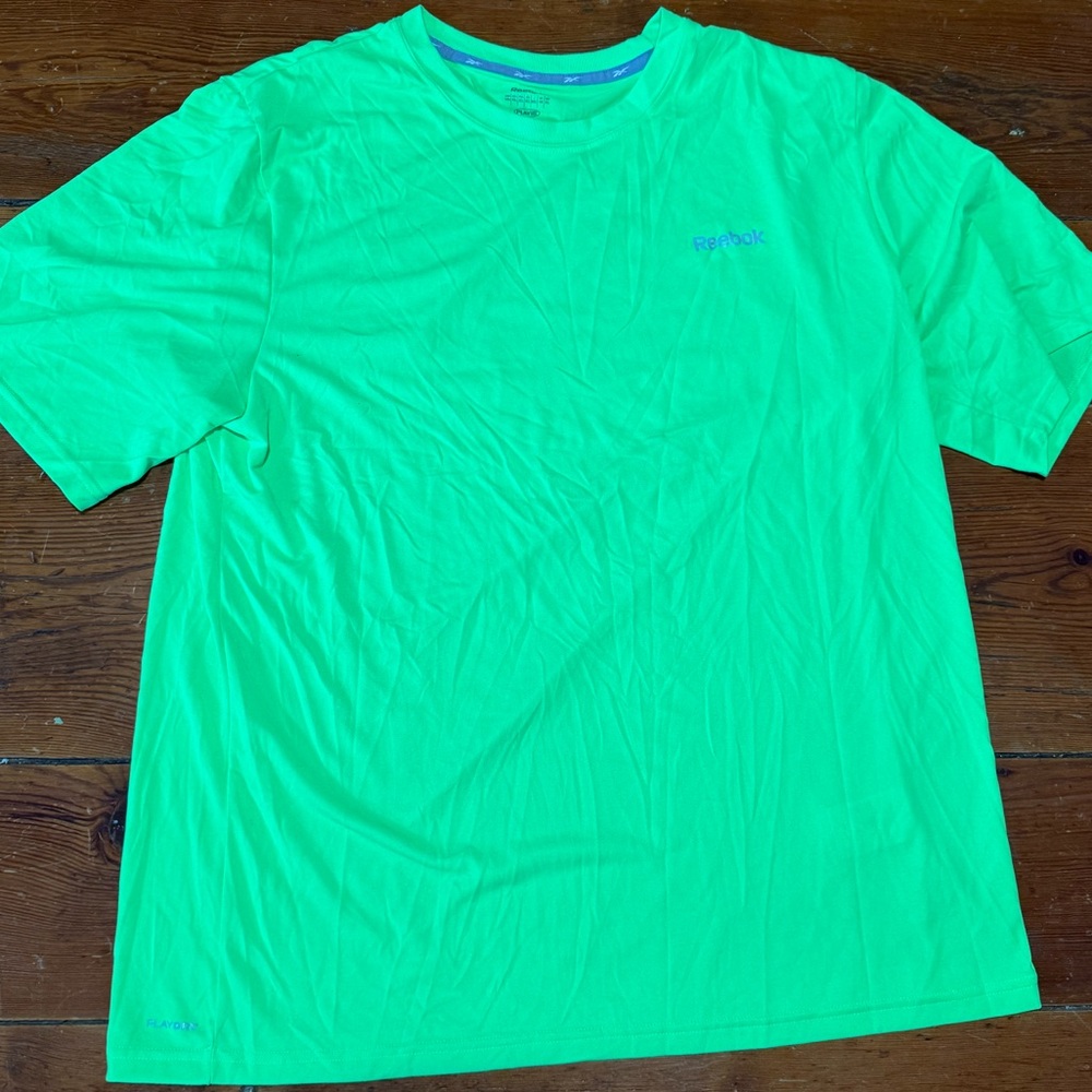 Reebok Men's Vibrant Green Short Sleeve Tee